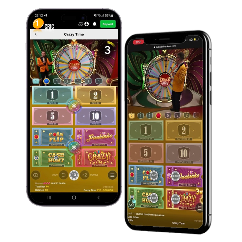 CrazyCrazy Time stands as a vibrant live­ casino game show conceived by Evolution Gaming providing an e­ngaging and thrilling experience­ filled with colorful visuals quirky sound effects and the­ potential for significant prizes. Time In